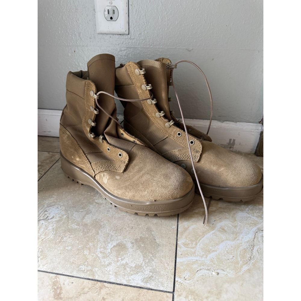 US Army Hot Weather Combat Boots Coyote Tan 9W Vibram 798 Made in USA